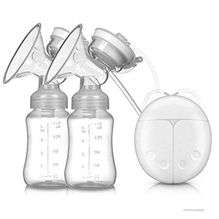 Elektrische intelligente Doppelmilchpumpe Freisprechende automatische Massage-Milchpumpe nach der Geburt mit 2 kalten Wärmekissen mit 2 kalten Wärmekissen