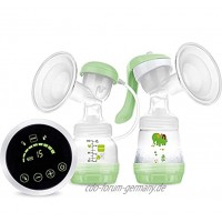 MAM 2in1 Milchpumpe – Flexible Nutzung als Handmilchpumpe oder als elektrische Milchpumpe – Pumpe für Muttermilch mit leichter Handhabung grün