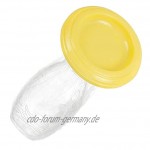 Manuelle Brustpumpe Silikon Brustmilchpumpe Sammeln Sie Brustmilch-Lecks für stillende Mütter 90ml Gelb Happy Toy