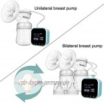 SUMGOTT Elektrische Milchpumpe Doppel-Stillpumpe Elektrische Brustpumpe mit Touchscreen Wiederaufladbares 8 Modi & 10 Stufen