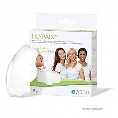 Ardo LilyPadz – Mehrweg-Stilleinlagen aus BPA-freiem Silikon – Selbsthaftend und atmungsaktiv – Von Hebammen empfohlen – 2 Stück