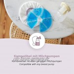 Livella Brustgelkissen 3in1 Kühlkissen & Wärmekissen für die Brust & Stillzeit Anwendbar mit Milchpumpe Entspannend & Milchflussanregend Thermopads 2 Stück & 2 Schutzvlies