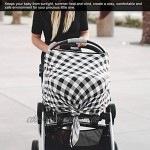 Babyschale Stillbezug für Kinderwagen Babyschalen Hochstühle für Kinder und KleinkinderBlack and white grid Feeding gown