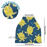 Mnsruu Baby Stilldecke für Stillen gelbe Schildkröten Baby Autositzbezug Hochstuhlbezug Einkaufswagen-Abdeckung
