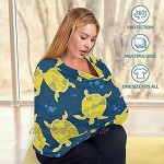 Mnsruu Baby Stilldecke für Stillen gelbe Schildkröten Baby Autositzbezug Hochstuhlbezug Einkaufswagen-Abdeckung