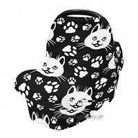 Mnsruu Baby Stilldecke für Stillen Katzengesichter Babysitzbezug Hochstuhlbezug Einkaufswagen-Abdeckung