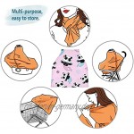Mnsruu Baby Stilldecke für Stillen Meerjungfrau Panda Baby Autositzbezug Hochstuhlbezug Einkaufswagen-Abdeckung
