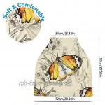 Mnsruu Baby Stilldecke zum Stillen Schmetterlinge mit Blumen Baby Autositzbezug Hochstuhlbezug Einkaufswagen-Abdeckung