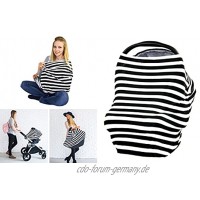 Xiaoyu Stilleinlage Babyschutzhaube Stilleinlage geeignet für Jungen und Mädchen Mehrzweck-Stilleinlage schwarz-weiß gestreift