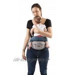 Chicco Hip Seat Ergonomische Babytrage für 0 Monate bis 15 kg Multifunktionale 3 in 1 Trage und Hüftsitz mit Gepolsterten Schulterriemen und Kapuze 8 Positionen