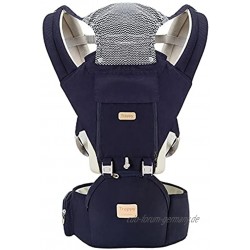Ergonomisches 360 ° Bester Baby-weicher Träger mit Hüftsitz atmungsaktiver Style-Umarmung Infantino 0-36 Monate 0-20kg,Dark Blue