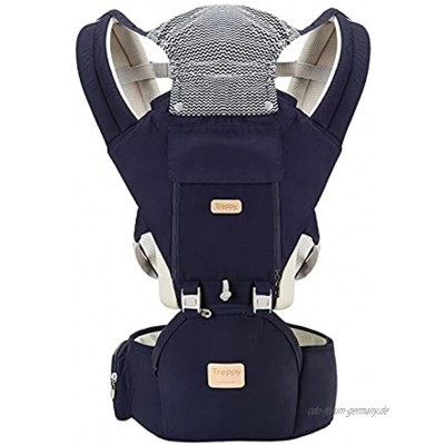 Ergonomisches 360 ° Bester Baby-weicher Träger mit Hüftsitz atmungsaktiver Style-Umarmung Infantino 0-36 Monate 0-20kg,Dark Blue
