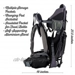 Luvdbaby Premium Babytrage Wanderrucksack Baby Carrier für Wanderungen mit Kindern Ergonomisch sinnvolles Tragen Ihres Kindes