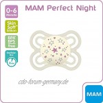 MAM Perfect Night Dental Schnuller 3er Set leuchtet im Dunkeln 0-6 Monate Girl inkl. 3 Sterilisiertrasportboxen