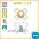 MAMSkin Soft Silikon Schnuller Start speziell für Früh- und Neugeborene extra klein 0-2 Mo. Girl 4er Set inkl. 2 Sterilisiertrasportboxen