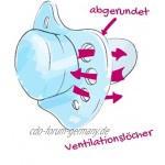 nip SchnullerLife: Mindert Druck auf Zähne & Kiefer Silikon-Schnuller Made in Germany BPA-Frei Größe 3 16-32 Monate Silikon Girl