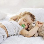 ROOYA 1 STÜCK Schnuller,Kirschförmige Nippel,Naturkautschuk Neugeborene Schnuller Schnuller mit Griff,BPA-frei Gut für 6-16 Monate Babys