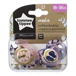 Tommee Tippee Moda Orthodontic 2er Set symmetrischer Schnuller BPA-frei 18-36 Monate pink