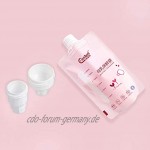 Exceart 15 Stück Muttermilchbeutel Reißverschluss Siegel Stillen Gefrierschrank Aufbewahrungsbehälter Beutel für Muttermilch zu Hause