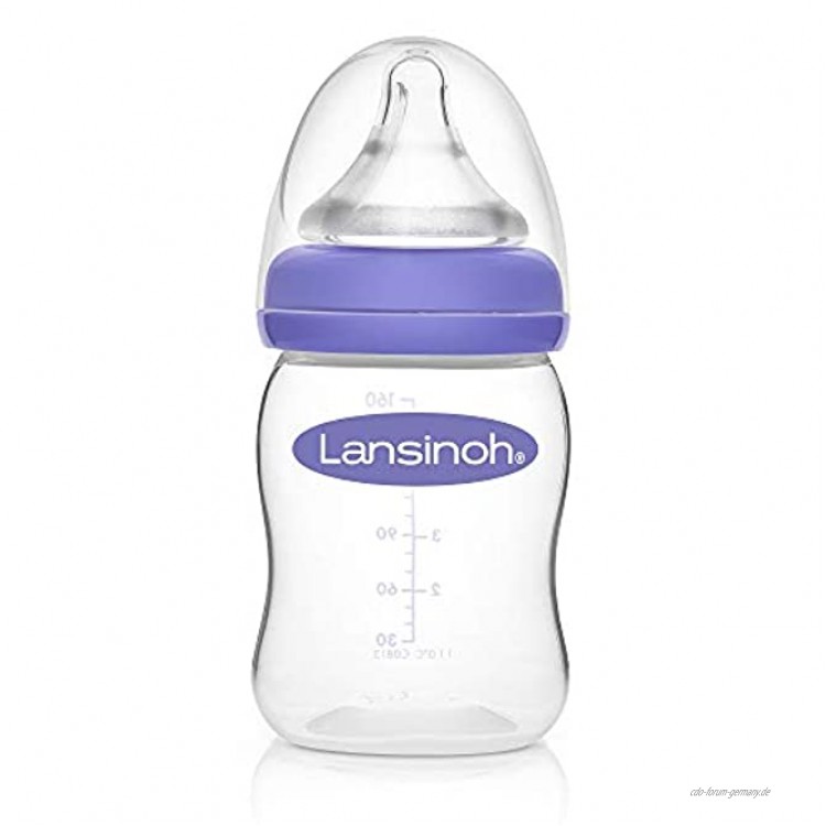 Lansinoh 75860 Weithalsflasche mit NaturalWave Sauger Gr. S 160 ml