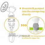 MISOYE Adapter für Muttermilch-Aufbewahrungsbeutel BPA-frei Muttermilch-Beutelclips Pumpzubehör für Spectra S1 S2 2er-Pack Well-Liked
