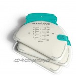 nanobébé Muttermilch Beutel Aufbewahrungsbeutel zum Einfrieren hygienisch platzsparend auslaufsiche 25 Stk. mit Organizer