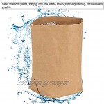 Operalie Aufbewahrungstasche Multifunktionale Aufbewahrungstasche Waschbare Dicke recycelbare braune Papiertüte mit großer Kapazitätmedium