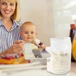 PIGMANA 60 STÜCKE Baby Muttermilch Beutel Muttermilch Aufbewahrungs Beutel Gefrierbeutel Für Muttermilch BPA-freien Selbststehende Milchsammel Beutel Ketten Behälter Mit Doppelter Respectable