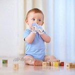 2er Pack Kinderzahnhandschuhe für Babys Handschuhe Beißringspielzeug lebensmittelecht BPA-frei waschbarer und langlebiger Beißhandschuh Baby verhindern Kratzer Schutzhandschuhe Pink