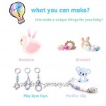 let's make Baby Silikon Zahnen Perlen DIY Pflegekette für Kinder 12mm 100pc