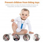 Yideng Kauen Halskette Silikon Zahnen Anhänger 5 Stück Bunte Kauen Spielzeug für Training Entwicklung Beruhigung Kinder Chew Toys für Autismus ADHS Babys Sensorische Oral Motor Angst