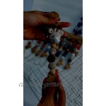 RUBY-Schnullerkette Pacifier Chain Tierische Schnullerkette aus Holz Häkeln Schnullerkette Mädchen und Junge Dummy Clips Baby Schnullerkette Nuckelkette Schnuller Kette
