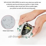 Hearthxy Schnullerbox Schnullertasche mädchen Junge Stoff tragbare Schnuller Aufbewahrungsbox Schnuller-Pod Halter praktische BPA-frei mit Reißverschluss für die Tägliche Aufbewahrung von Schnullern