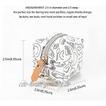 Schnullerbox Mit Clip – Schnuller-Charm-Pod Inklusive Verschluss Zum Einfachen Anbringen An Einer Wickeltasche Oder Handtasche; Misst 2,5 Im Durchmesser Und Hält 2 Schnuller