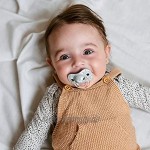 SUAVINEX Schnullerhalter für Babys für 2 Schnuller Tasche für Schnuller 307198 grau