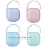 zhengyang Schnullerbox tragbar für Neugeborene Kleinkinder Schnullerhalter Farbe: Rosa