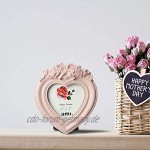 Brand Umi Kleiner Baby Bilderrahmen in Herzform für Bild 3x3 Rosa Tischplatten als Dekorahmen