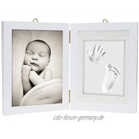 chuckle Baby Hand- & Fußabdruck im Bilderrahmen Geschenk für Neugeborene