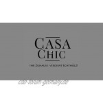 Classic by Casa Chic Echtholz Bilderrahmen 30x40 cm Schwarz mit Passepartout 20x30 cm Acrylglas Rahmenbreite 2cm