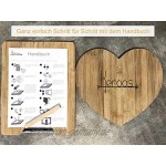 KEROOS® Gipsabdruck Baby Hand und Fuß Set inkl. Buchstaben Schablonen Set | hochwertiger Bilderrahmen aus Holz | sicheres Plexiglas | geeignet auch für Tiere