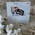 Schwangerschaftskarte zur Ankündigung der Schwangerschaft mit Platz für Ultraschallbild Grußkarte