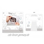 Schwangerschaftskarte zur Ankündigung der Schwangerschaft mit Platz für Ultraschallbild Grußkarte