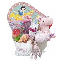 Baby Geschenkkorb Mädchen Geschenk für Geburt oder Taufe pink