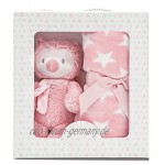 Baby Geschenkkorb pink für Mädchen Fehn Spieluhr uvm für Geburt oder Taufe