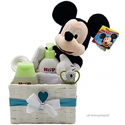 Körbchen Mickey ! für Jungs in Handarbeit hergestellt Geschenk zur Geburt Taufgeschenk Geschenk zur Babyparty