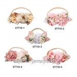 Baby Blumenblume Stirnbänder Elastische Band Headwrap Net Garn Splicing Photography Requisiten Style5 Baby Headwear