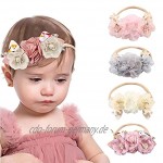 Baby-Mädchen-Blumen-Stirnbänder weiches elastisches Kopfstück für Kleinkind-Stil2 Glückliches Spielzeug
