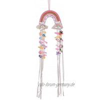 bozitian Regenbogen-Haarspangenhalter für Mädchen – Dekoration zum Aufhängen an der Wand und Baby-Haarschleife
