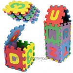 HuiBOYS Puzzlematte für Babys und Kinder Spielmatte Lernmatte Kinderspielmatte Schaumstoffmatte Lernspielzeug Geschenk,5x5cm 12x12cm,36 Stück.