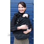 manduca by MaM Fleece Cover & Fleece Loopschal für Babytragen Snuggle Cover Black